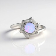 Australian Opal Silver Ring