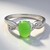 Anello in argento con Crisoprasio Imperiale
