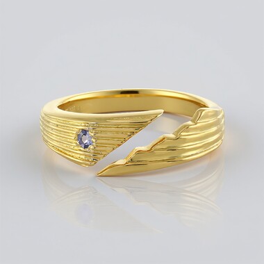 Anello in argento con Tanzanite (SAELOCANA)