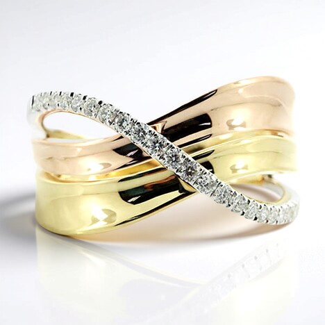 Bague en or et Diamant SI1 (H)