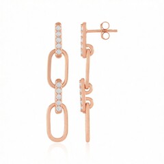 Boucles d'oreilles en argent et Zircon (de Melo Essence)