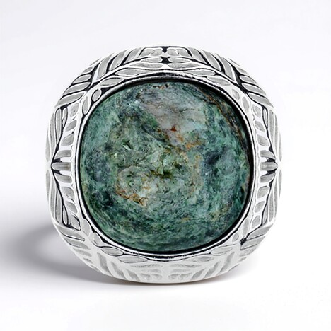 Pendentif en argent et Fuchsite (dagen)