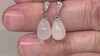 Pendientes en plata con Calcedonia blanca