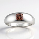 Anello in argento con Zircone Rosa