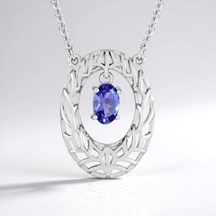 Collana in argento con Tanzanite (Ornaments by de Melo)