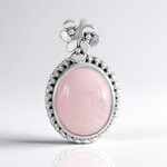 Ciondolo in argento con Morganite del Madagascar
