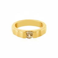 Anello in argento con Zircone Giallo
