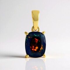 Pendentif en argent et Opale Mezezo