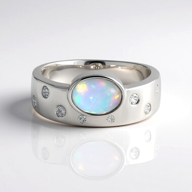 AAA Welo Opal Silver Ring (de Melo Essence)