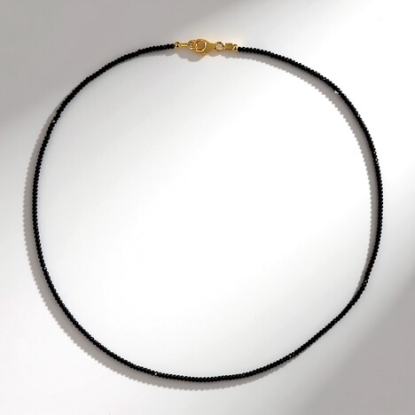 Collana in argento con Spinello Nero