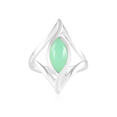 Chrysopras-Silberring