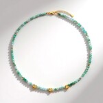 Collana in argento con Crisoprasio