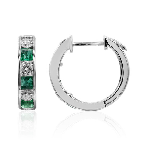 14K AAA Zambian Emerald Gold Earrings (CIRARI)