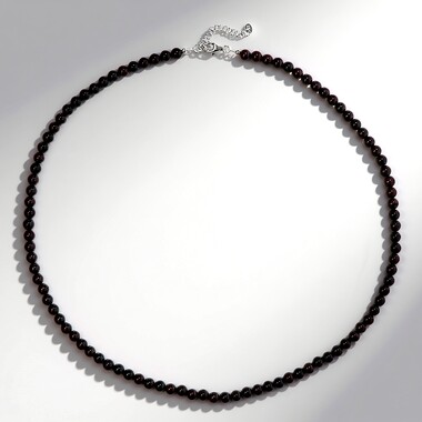 Collana in argento con Rodolite Rajasthan
