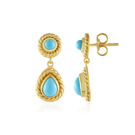 Sleeping Beauty-Türkis-Silberohrringe (Faszination Türkis)