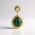 Ciondolo in argento con Malachite (Adela Silber)