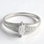 Anello in argento con Zaffiro Bianco