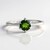 Anello in argento con Diopside Russo