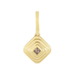 Zilveren hanger met een I2 Champagne Diamant