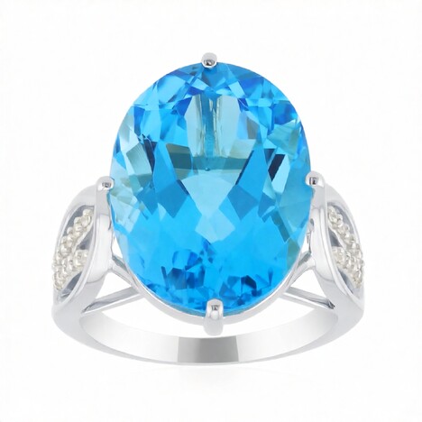 Anello in oro con Topazio Marambaia