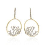 Zirkon-Silberohrringe