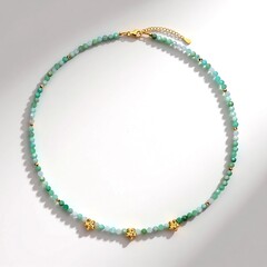 Collana in argento con Crisoprasio