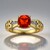 Anello in oro con Opale di Fuoco Messicano AAA