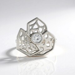Anello in argento con Zircone