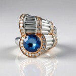 Anello in argento con Fluorite Cangiante (Dallas Prince Designs)