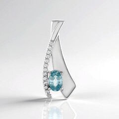 Ciondolo in argento con Zircone Ratanakiri