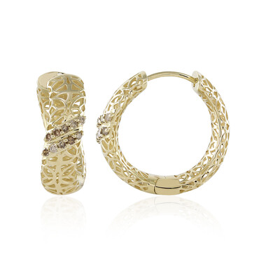 Orecchini in oro con Diamante Cioccolato I1 (Ornaments by de Melo)