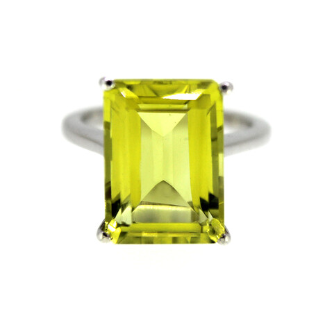 Bague en argent et Quartz de l'Ouro Verde