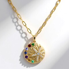 Collana in oro con Ametista