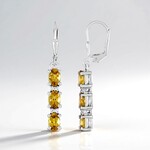 Orecchini in argento con Scapolite