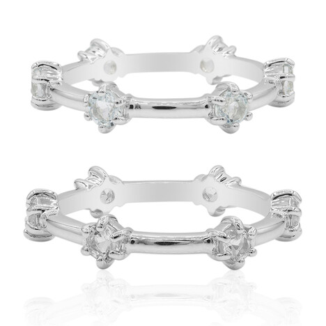 Sky Blue Topaz Silver Ring