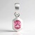Ciondolo in argento con Tormalina Rosa Brasiliana (Pallanova)