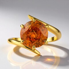 Anello in oro con Sfalerite
