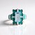 Anello in argento con Topazio Blu Cielo (Adela Silber)