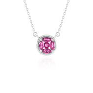 Naktamunda rhodolite Silver Necklace