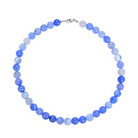 Collana in argento con Agata Blu