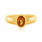 Bague en argent et Citrine Madère (de Melo Essence)