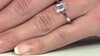 Anillo en plata con Topacio blanco