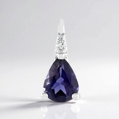 Ciondolo in argento con Iolite