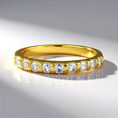 Anello in oro con Diamante IF (D) (Annette)