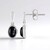Orecchini in argento con Diopside Stellato d'India
