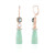 Pendientes en plata con Calcedonia verde (KM by Juwelo)