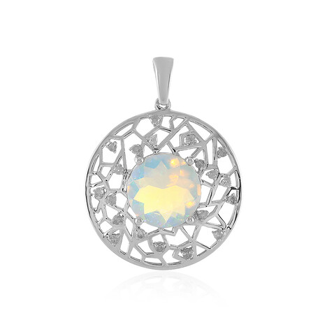 Gouden hanger met een Welo-opaal (Ornaments by de Melo)