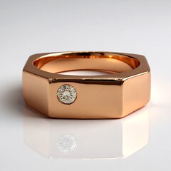 Anello in oro con Diamante Rose de France SI1 di Argyle