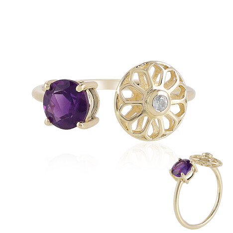 Amethyst-Goldring (Ornaments by de Melo)