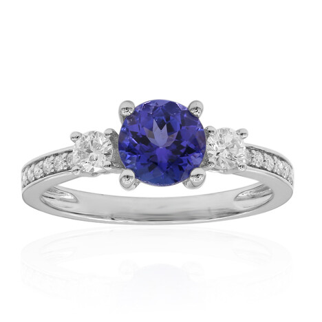 AAA-Tansanit-Platinring